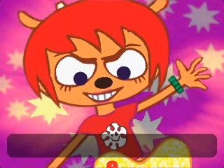 Lammy, a 2D-animated lamb girl who shreds a mean guitar